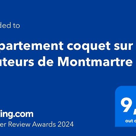 Appartement Coquet Sur Les Hauteurs De Montmartre París Exterior foto